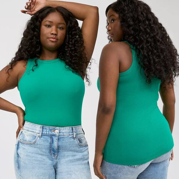 TORRID Ribbed High Neck Tank Top - NWT - Picture 1 of 3